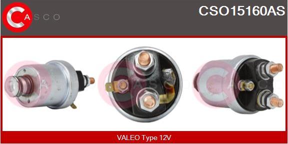 Casco CSO15160AS - Тяговое реле, соленоид, стартер www.autospares.lv