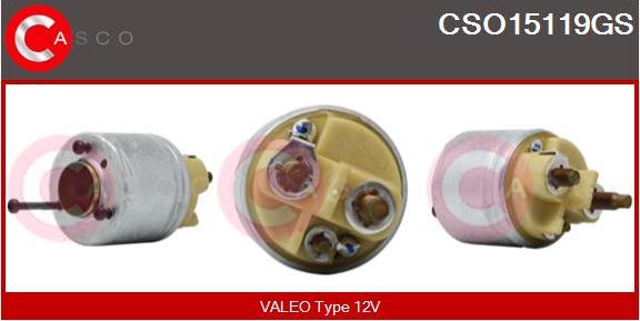 Casco CSO15119GS - Solenoid Switch, starter www.autospares.lv