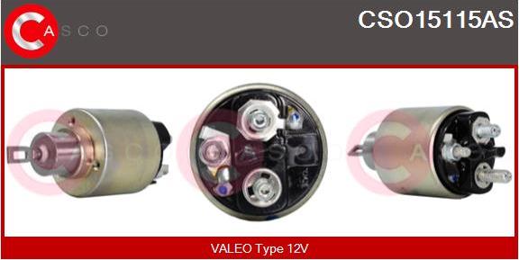 Casco CSO15115AS - Тяговое реле, соленоид, стартер www.autospares.lv