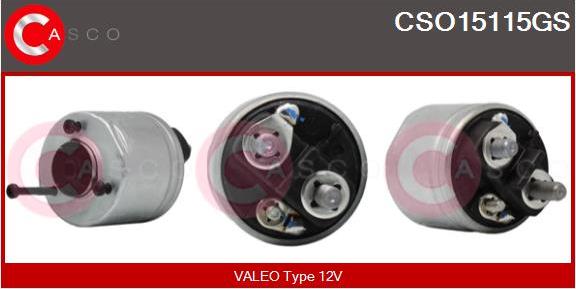 Casco CSO15115GS - Solenoid Switch, starter www.autospares.lv