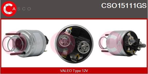 Casco CSO15111GS - Solenoid Switch, starter www.autospares.lv