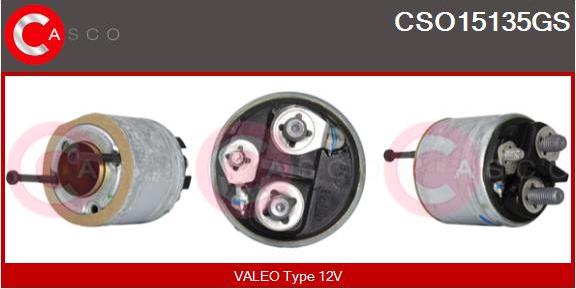 Casco CSO15135GS - Тяговое реле, соленоид, стартер www.autospares.lv