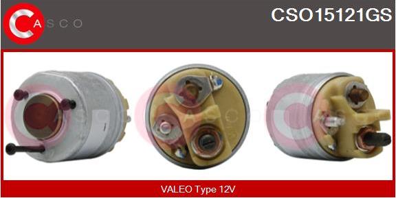 Casco CSO15121GS - Тяговое реле, соленоид, стартер www.autospares.lv