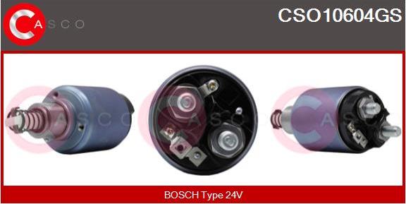 Casco CSO10604GS - Solenoid Switch, starter www.autospares.lv