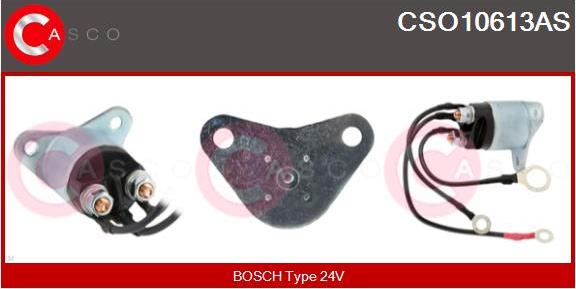 Casco CSO10613AS - Тяговое реле, соленоид, стартер www.autospares.lv