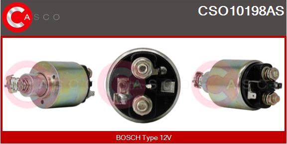 Casco CSO10198AS - Solenoid Switch, starter www.autospares.lv