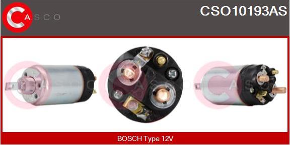 Casco CSO10193AS - Тяговое реле, соленоид, стартер www.autospares.lv