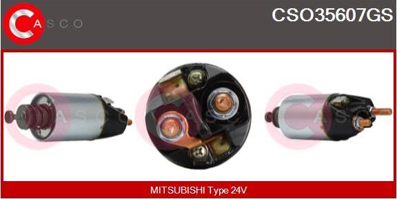 Casco CSO35607GS - Тяговое реле, соленоид, стартер www.autospares.lv