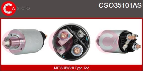 Casco CSO35101AS - Тяговое реле, соленоид, стартер www.autospares.lv