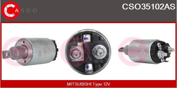 Casco CSO35102AS - Тяговое реле, соленоид, стартер www.autospares.lv