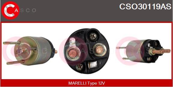 Casco CSO30119AS - Ievilcējrelejs, Starteris autospares.lv