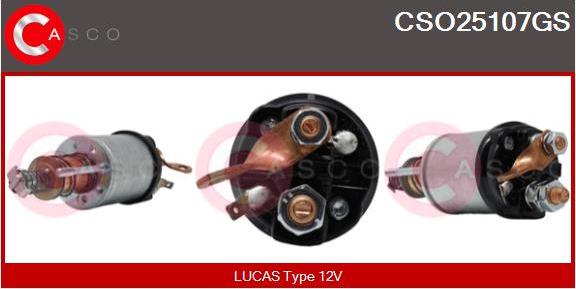 Casco CSO25107GS - Solenoid Switch, starter www.autospares.lv