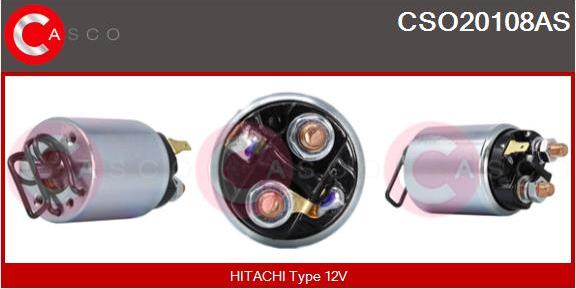 Casco CSO20108AS - Тяговое реле, соленоид, стартер www.autospares.lv