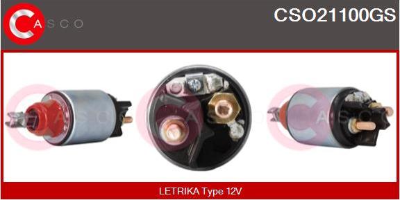 Casco CSO21100GS - Solenoid Switch, starter www.autospares.lv