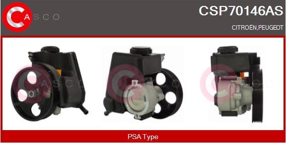 Casco CSP70146AS - Hydraulic Pump, steering system www.autospares.lv