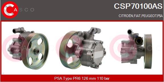 Casco CSP70100AS - Hydraulic Pump, steering system www.autospares.lv