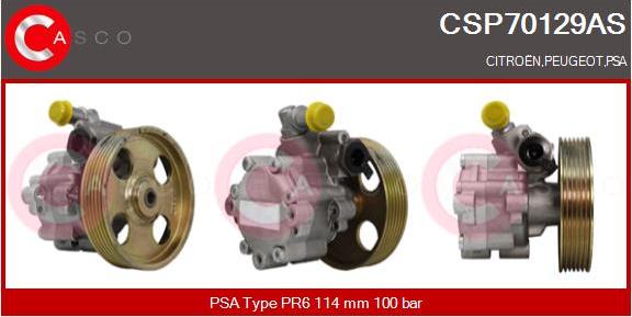 Casco CSP70129AS - Hydraulic Pump, steering system www.autospares.lv