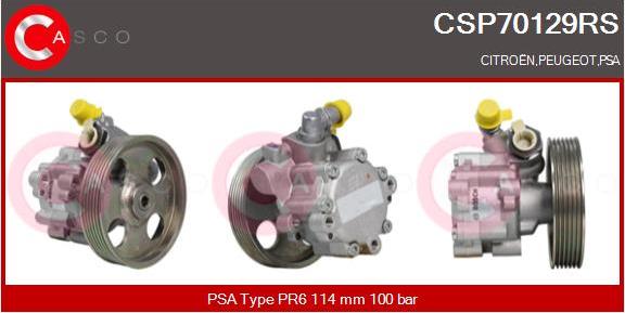 Casco CSP70129RS - Hydraulic Pump, steering system www.autospares.lv