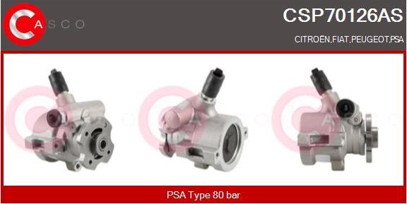 Casco CSP70126AS - Hydraulic Pump, steering system www.autospares.lv