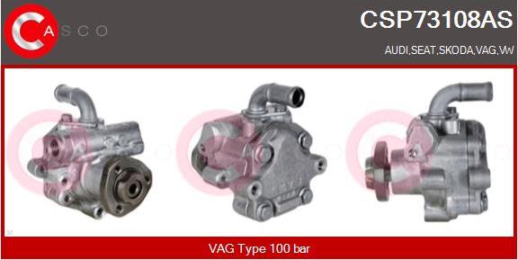 Casco CSP73108AS - Hydraulic Pump, steering system www.autospares.lv