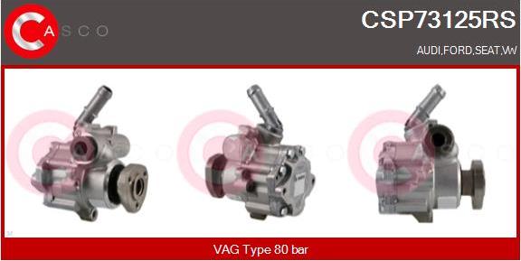 Casco CSP73125RS - Hydraulic Pump, steering system www.autospares.lv