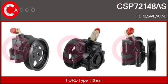 Casco CSP72148AS - Hydraulic Pump, steering system www.autospares.lv