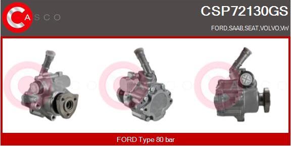 Casco CSP72130GS - Hydraulic Pump, steering system www.autospares.lv