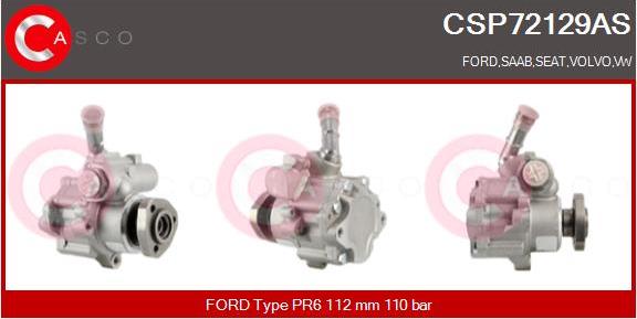 Casco CSP72129AS - Hydraulic Pump, steering system www.autospares.lv