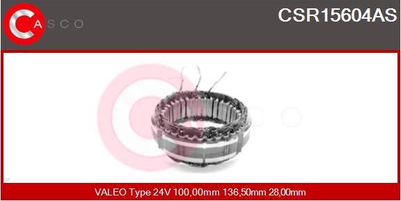 Casco CSR15604AS - Stator, alternator www.autospares.lv