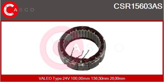 Casco CSR15603AS - Stators, Ģenerators autospares.lv