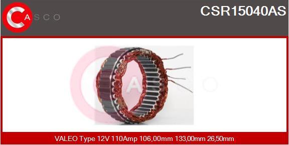 Casco CSR15040AS - Stators, Ģenerators www.autospares.lv