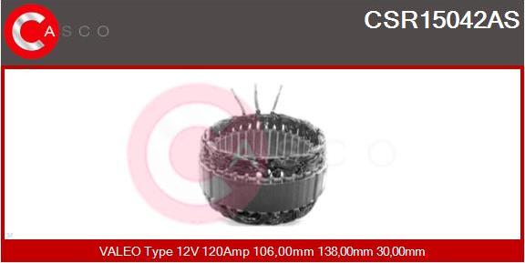 Casco CSR15042AS - Статор, генератор www.autospares.lv