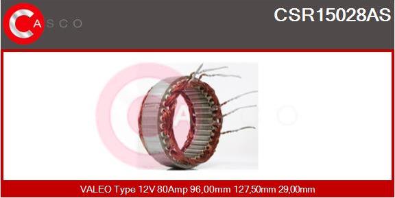 Casco CSR15028AS - Stator, alternator www.autospares.lv