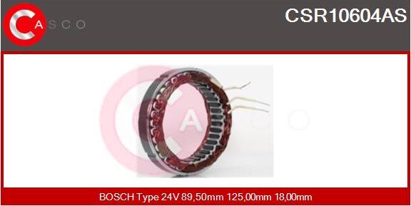 Casco CSR10604AS - Статор, генератор www.autospares.lv