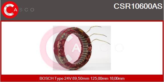 Casco CSR10600AS - Stators, Ģenerators www.autospares.lv