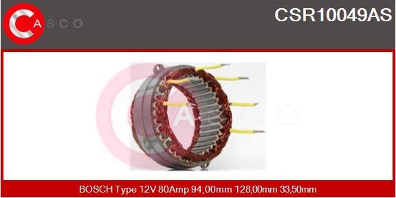 Casco CSR10049AS - Stators, Ģenerators autospares.lv