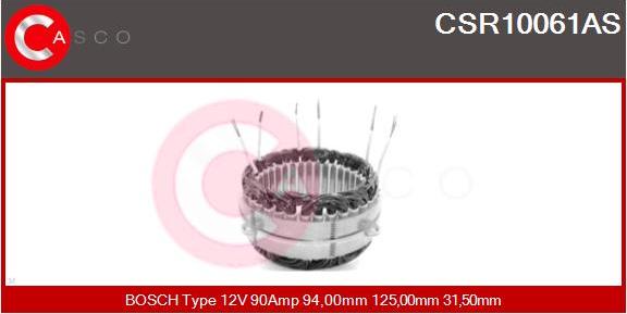 Casco CSR10061AS - Stator, alternator www.autospares.lv