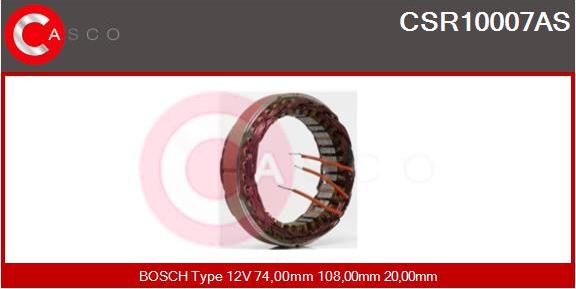 Casco CSR10007AS - Статор, генератор www.autospares.lv