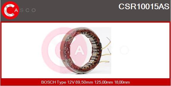 Casco CSR10015AS - Stator, alternator www.autospares.lv