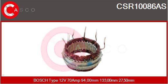 Casco CSR10086AS - Stator, alternator www.autospares.lv