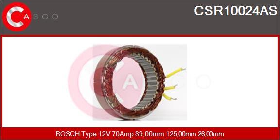 Casco CSR10024AS - Stators, Ģenerators www.autospares.lv