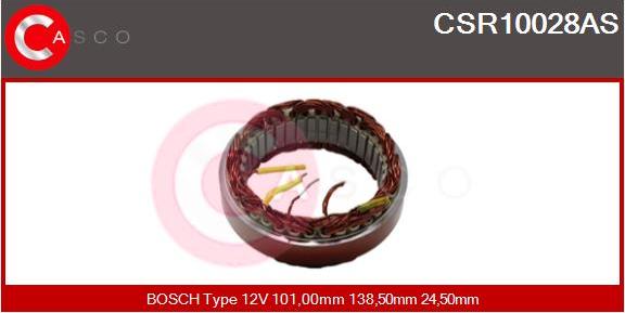 Casco CSR10028AS - Статор, генератор www.autospares.lv