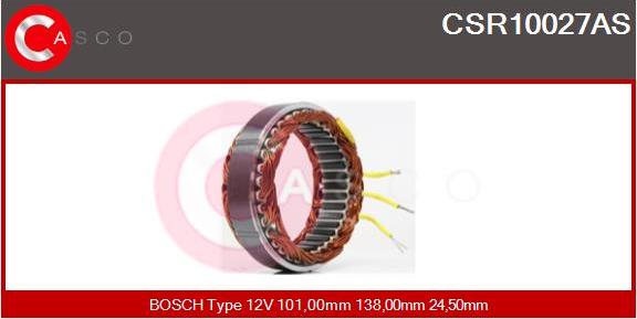 Casco CSR10027AS - Статор, генератор www.autospares.lv