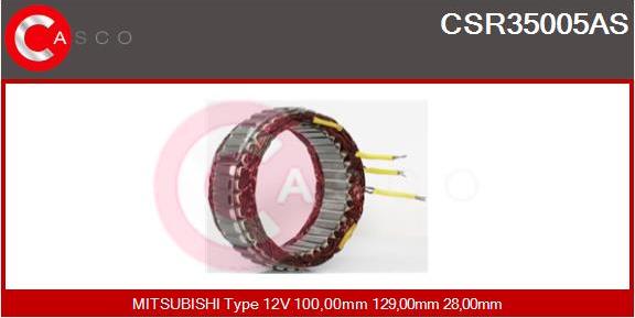 Casco CSR35005AS - Stators, Ģenerators www.autospares.lv