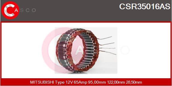 Casco CSR35016AS - Stator, alternator www.autospares.lv