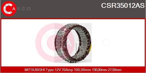 Casco CSR35012AS - Stator, alternator www.autospares.lv