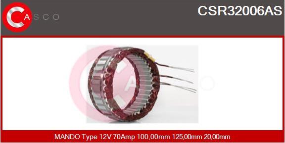 Casco CSR32006AS - Stator, alternator www.autospares.lv