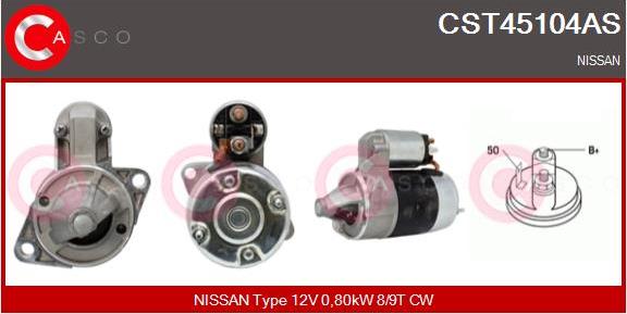 Casco CST45104AS - Starter www.autospares.lv