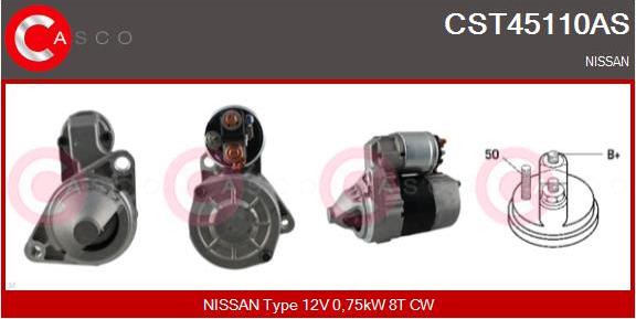 Casco CST45110AS - Starter www.autospares.lv