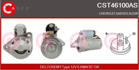 Casco CST46100AS - Стартер www.autospares.lv